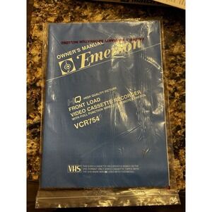 Owners Manual for EMERSON VCR754 VIDEO CASSETTE RECORDER